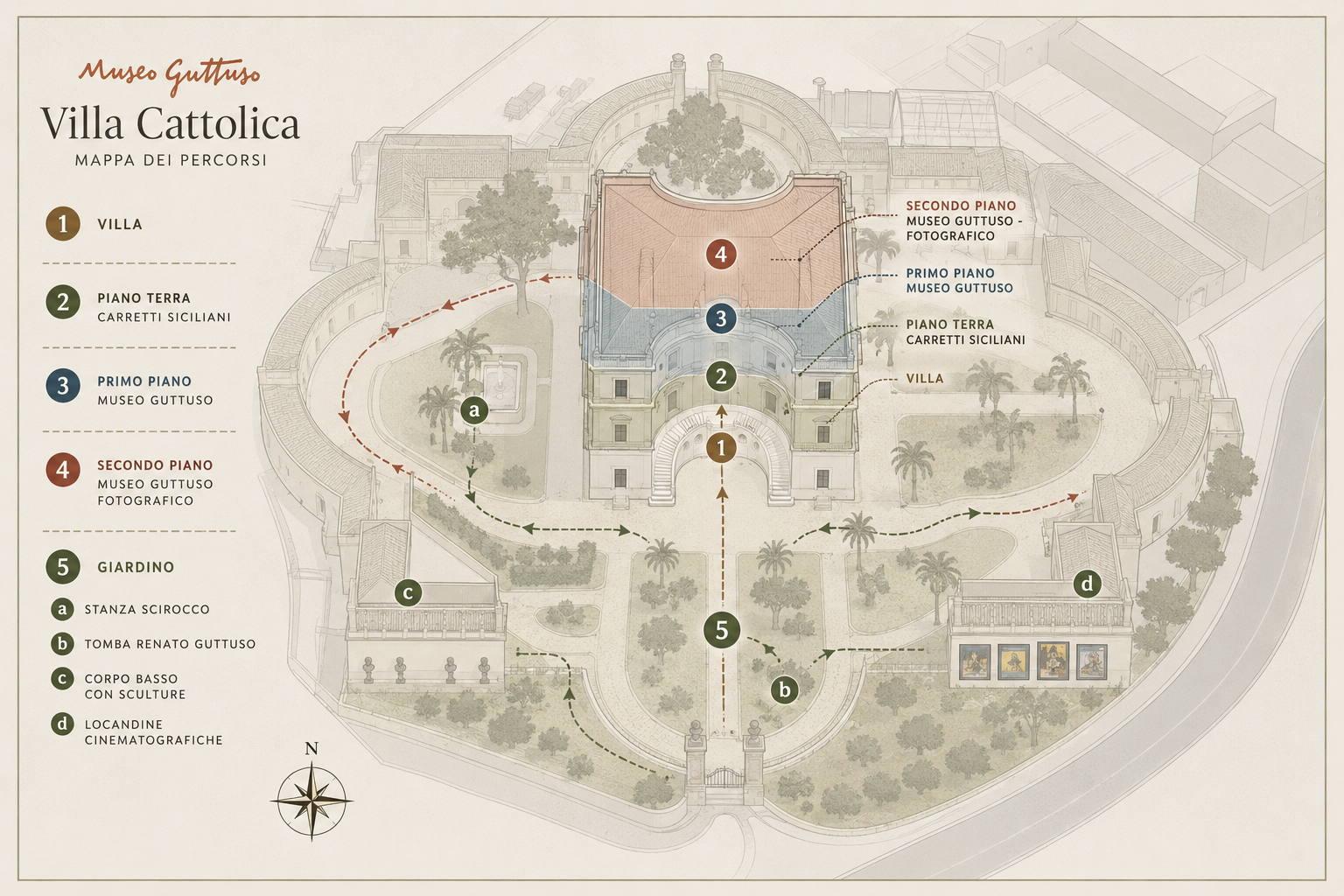Mappa Villa Cattolica